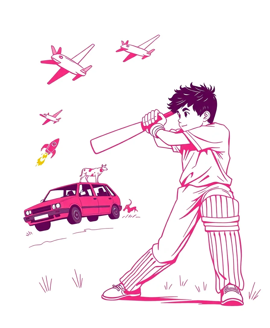 Vaibhav Hits Everything