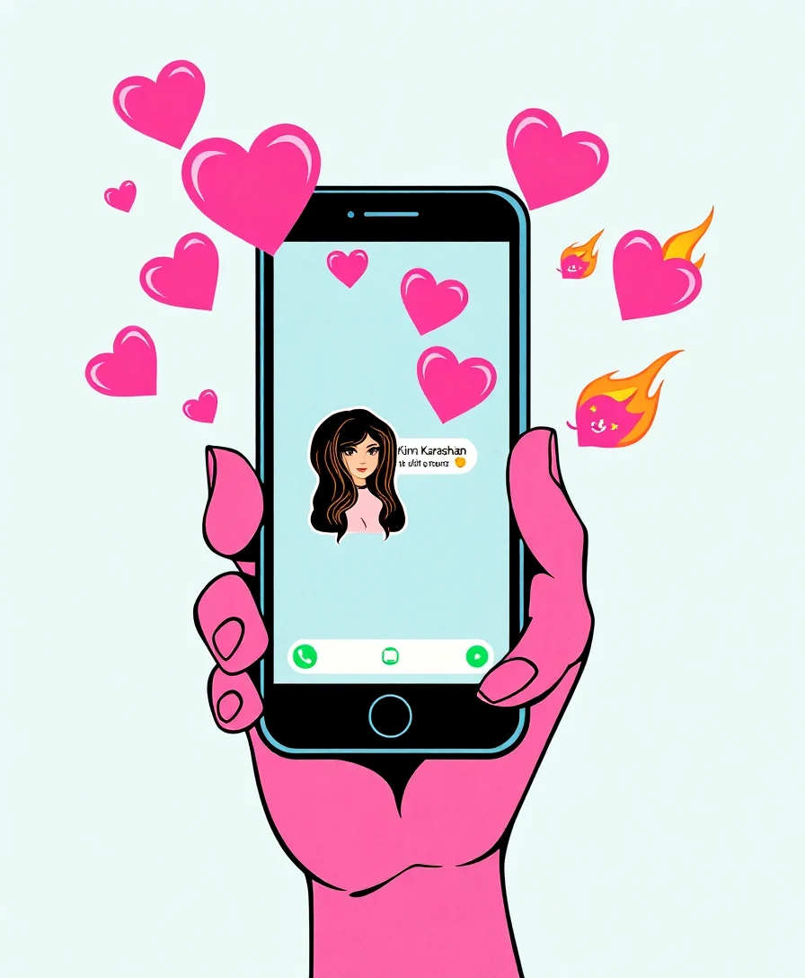 Kim K Sexts Back