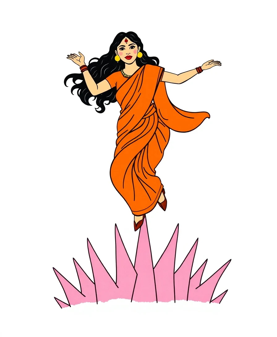 Mamta's Saree Sprint