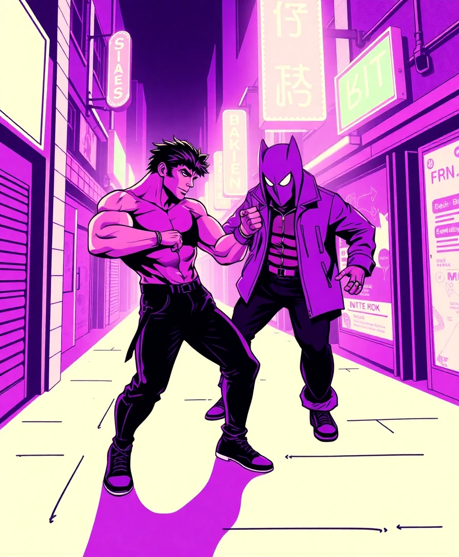 Neon Rock Paper Rage